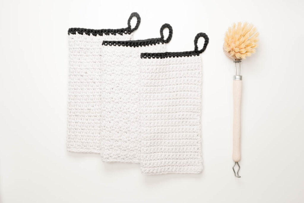 crocheted dishcloths