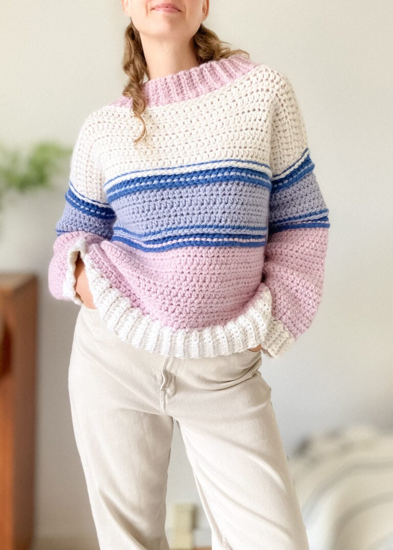 FREE PATTERN for Your New Favourite Chunky Crochet Sweater