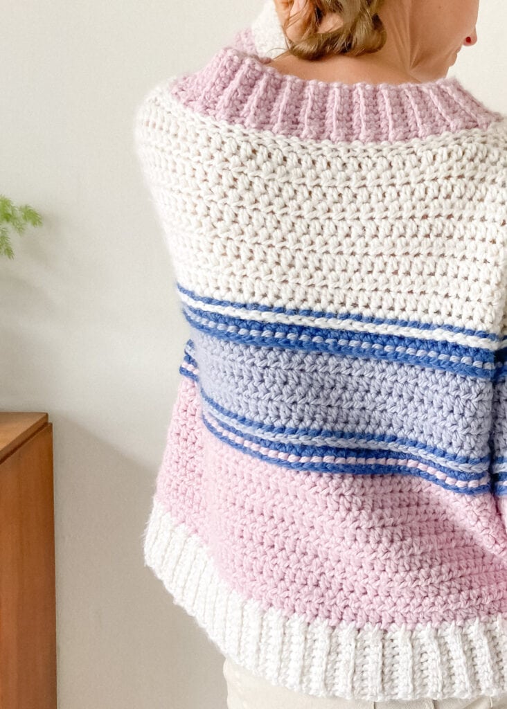 chunky crochet sweater pattern free