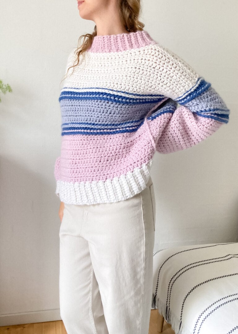 FREE PATTERN for Your New Favourite Chunky Crochet Sweater