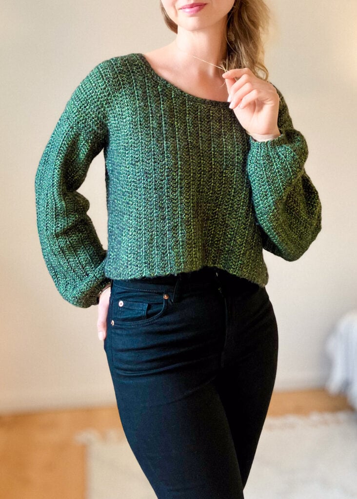 Crochet a New Easy Crop Sweater In 2024