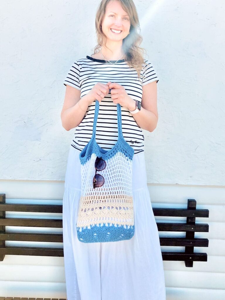 Crochet beach bag pattern
