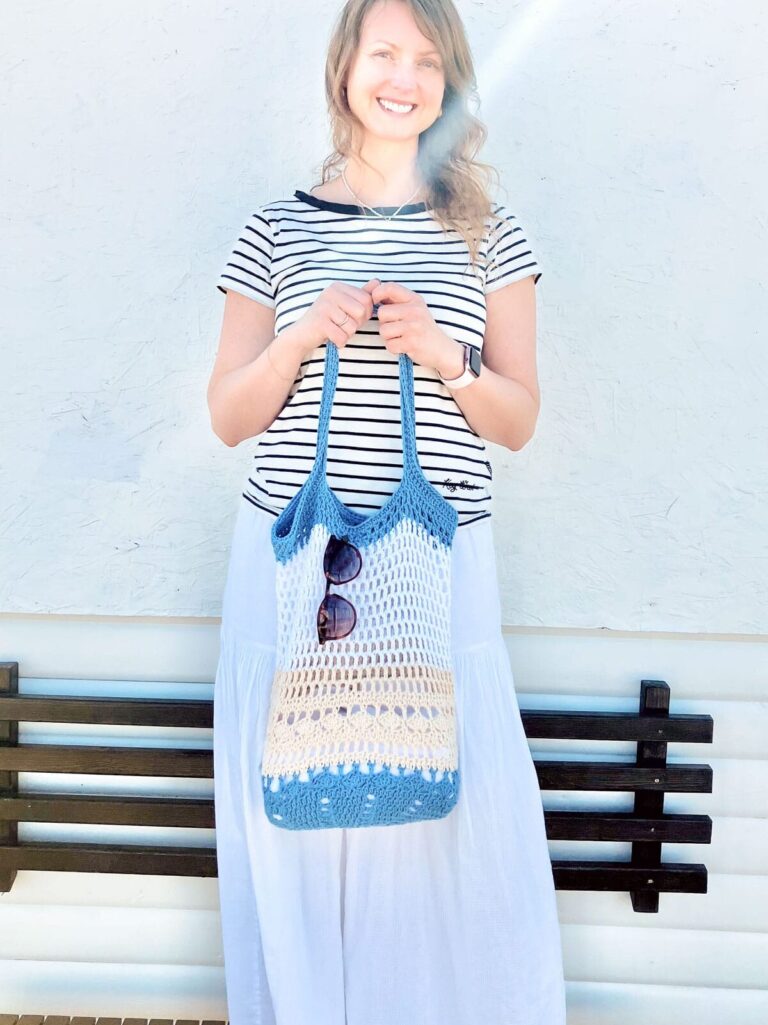 Crochet beach bag pattern